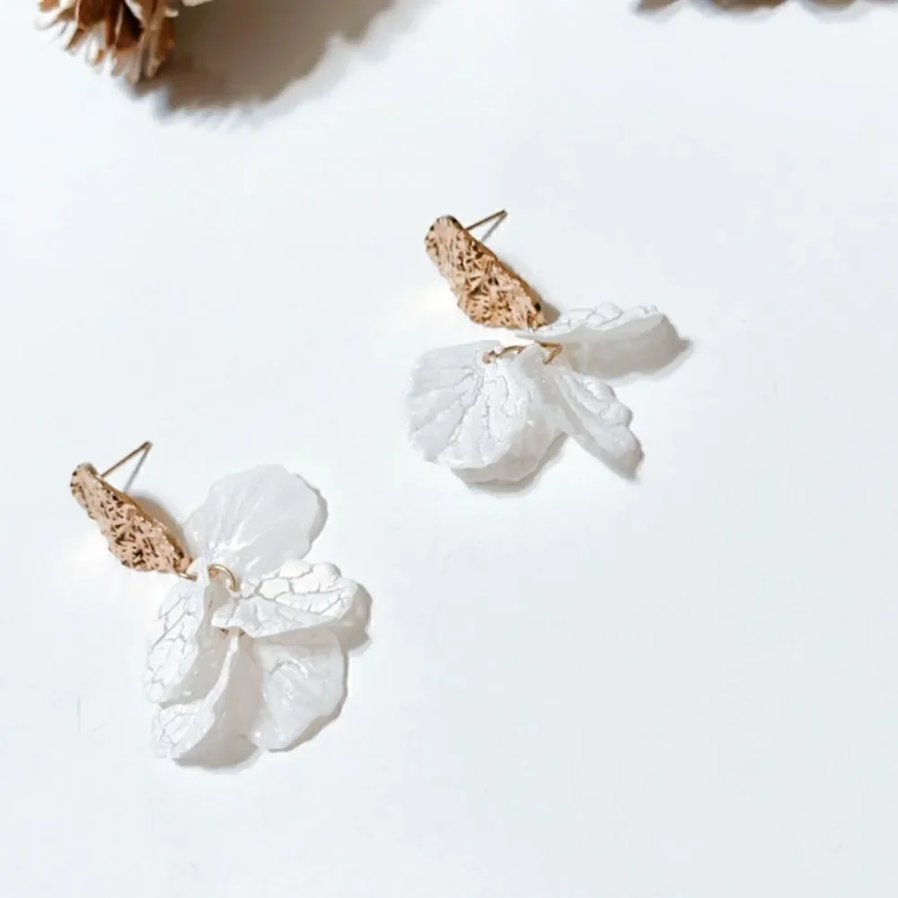 flower drop earrings M91